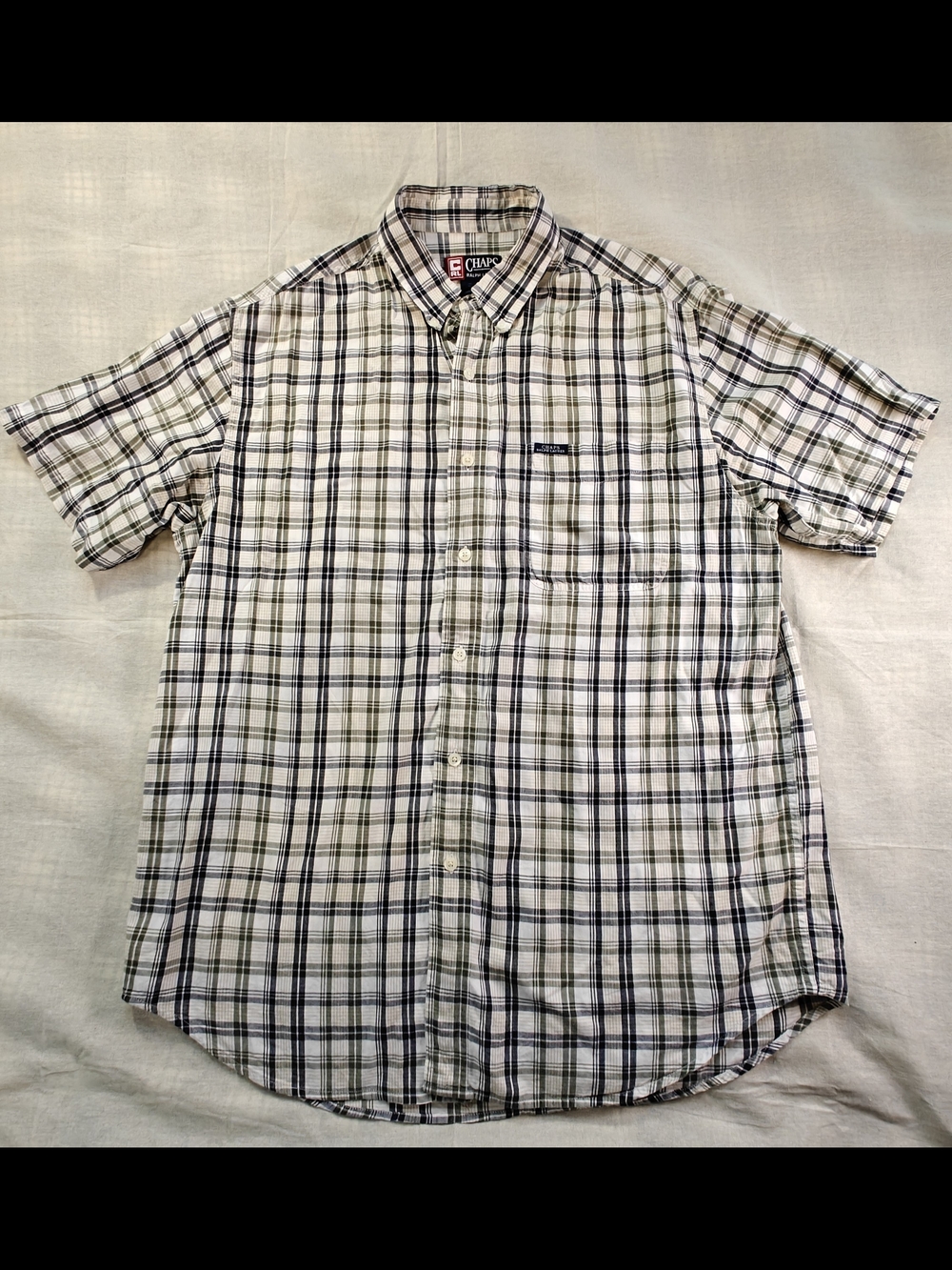 Chaps Ralph Lauren Men's Short-Sleeve Plaid Button-Down Shirt